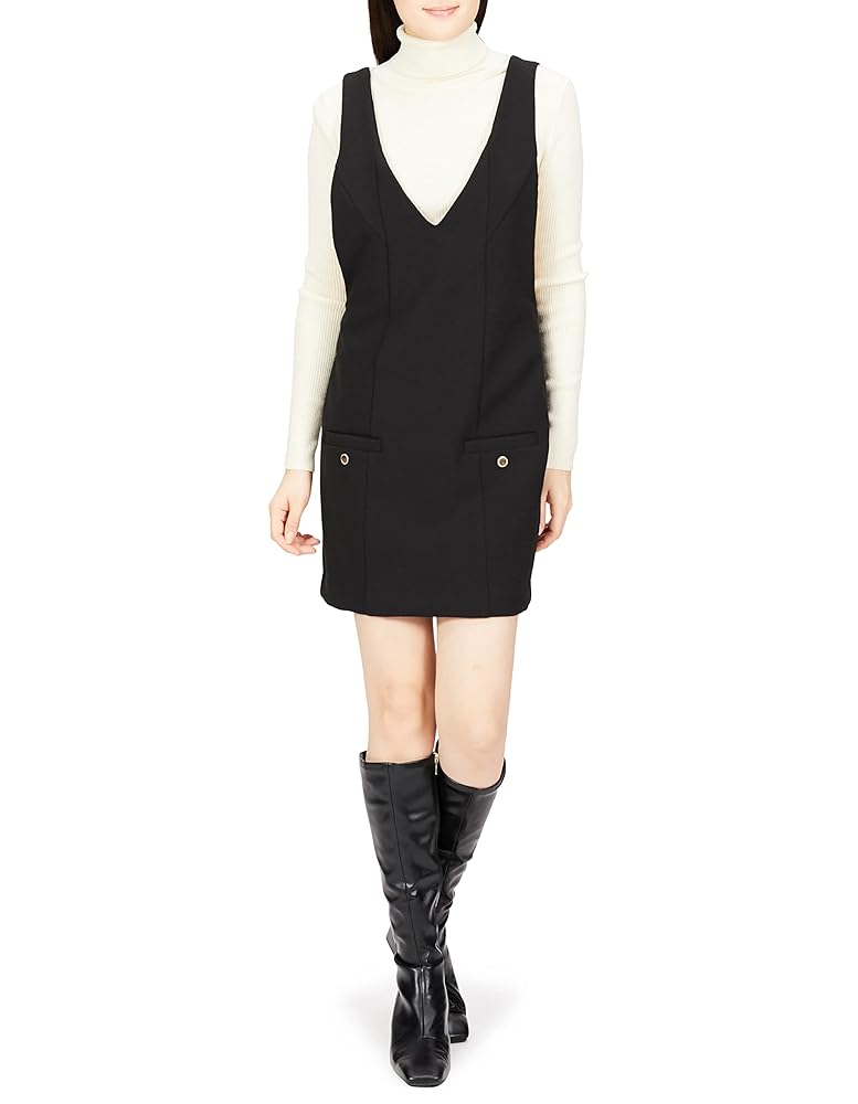 Amazon.co.jp: [スナイデル] Vネックミニワンピ SWFO225034